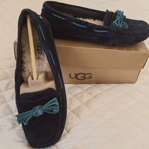 UGG leather slip ons